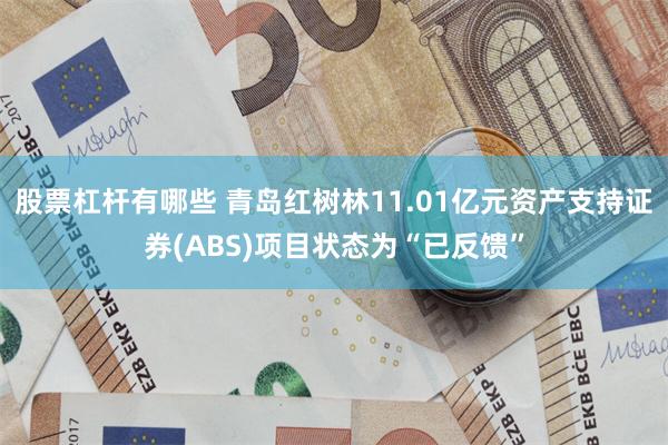 股票杠杆有哪些 青岛红树林11.01亿元资产支持证券(ABS)项目状态为“已反馈”