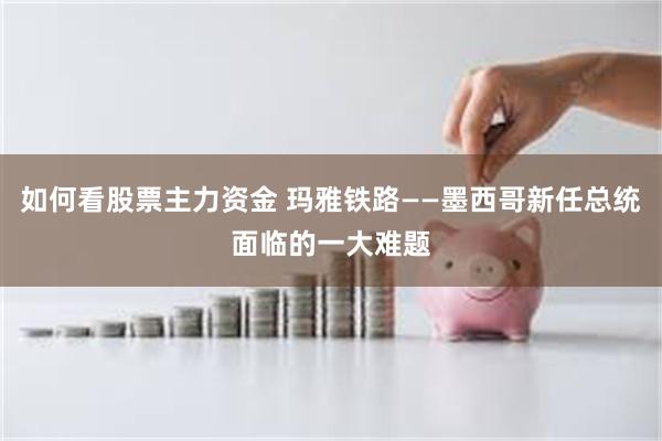 如何看股票主力资金 玛雅铁路——墨西哥新任总统面临的一大难题