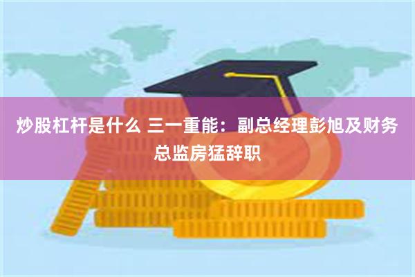 炒股杠杆是什么 三一重能：副总经理彭旭及财务总监房猛辞职