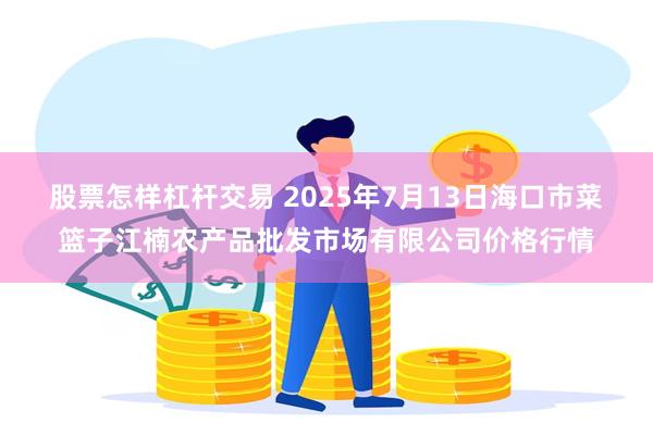 股票怎样杠杆交易 2025年7月13日海口市菜篮子江楠农产品批发市场有限公司价格行情